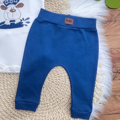 Conj. de Malha 3 peças - Dog Surfista - Off White e Marinho